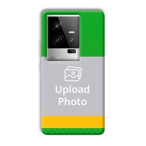 Green Yellow Customized Printed Back Cover for iQOO 11 5G