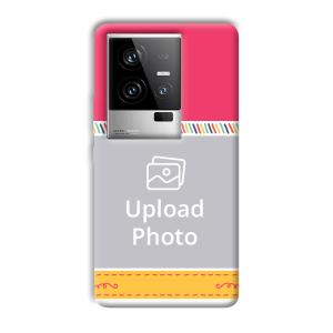 Pink Yellow Customized Printed Back Cover for iQOO 11 5G