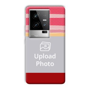 Red Pink Design Customized Printed Back Cover for iQOO 11 5G