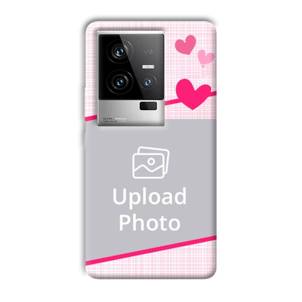 Pink Check Customized Printed Back Cover for iQOO 11 5G