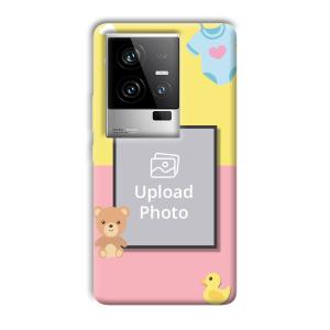 Teddy Bear Baby Design Customized Printed Back Cover for iQOO 11 5G