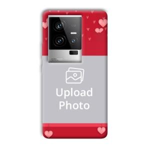 Red Pink  Customized Printed Back Cover for iQOO 11 5G