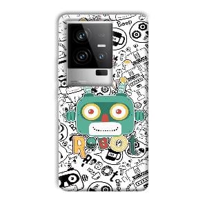 Animated Robot Phone Customized Printed Back Cover for iQOO
