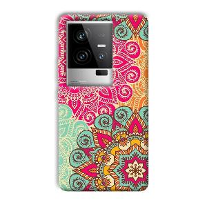 Floral Design Phone Customized Printed Back Cover for iQOO 11 5G