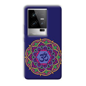 Blue Om Design Phone Customized Printed Back Cover for iQOO 11 5G