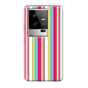 Lines Pattern Phone Customized Printed Back Cover for iQOO 11 5G