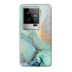 Green Marble Phone Customized Printed Back Cover for iQOO 11 5G