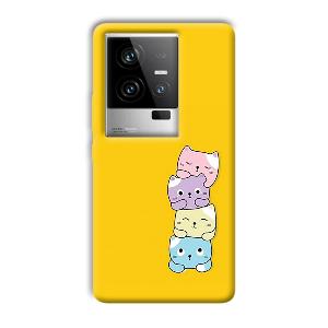 Colorful Kittens Phone Customized Printed Back Cover for iQOO 11 5G