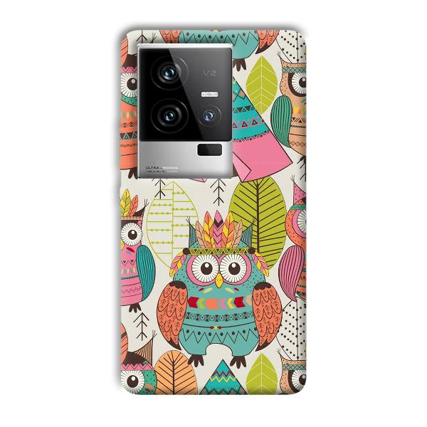 Fancy Owl Phone Customized Printed Back Cover for iQOO 11 5G