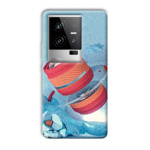 Blue Design Phone Customized Printed Back Cover for iQOO 11 5G