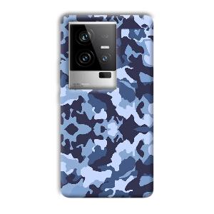 Blue Patterns Phone Customized Printed Back Cover for iQOO 11 5G
