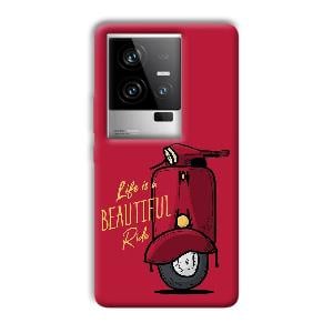 Life is Beautiful  Phone Customized Printed Back Cover for iQOO 11 5G