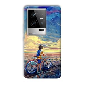 Boy & Sunset Phone Customized Printed Back Cover for iQOO 11 5G