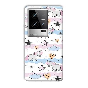 Unicorn Pattern Phone Customized Printed Back Cover for iQOO 11 5G