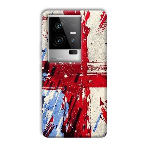 Red Cross Design Phone Customized Printed Back Cover for iQOO 11 5G