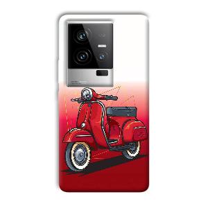 Red Scooter Phone Customized Printed Back Cover for iQOO 11 5G