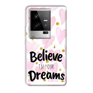 Believe Phone Customized Printed Back Cover for iQOO