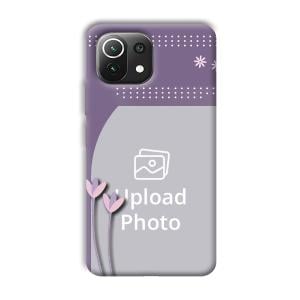 Lilac Pattern Customized Printed Back Cover for Mi 11 Lite NE 5G