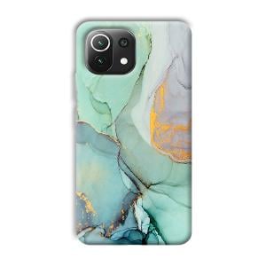 Green Marble Phone Customized Printed Back Cover for Mi 11 Lite NE 5G