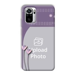 Lilac Pattern Customized Printed Back Cover for Redmi Note 10S