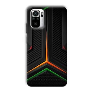 Black Design Phone Customized Printed Back Cover for Redmi Note 10S