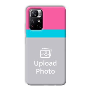 Pink & Sky Blue Customized Printed Back Cover for Xiaomi Mi Note 11T