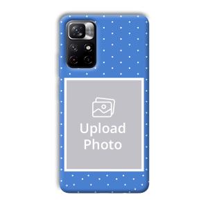 Sky Blue White Customized Printed Back Cover for Xiaomi Mi Note 11T