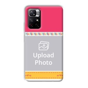 Pink Yellow Customized Printed Back Cover for Xiaomi Mi Note 11T