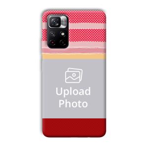 Red Pink Design Customized Printed Back Cover for Xiaomi Mi Note 11T