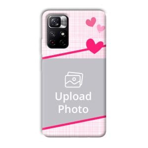 Pink Check Customized Printed Back Cover for Xiaomi Mi Note 11T