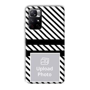 White Black Customized Printed Back Cover for Xiaomi Mi Note 11T