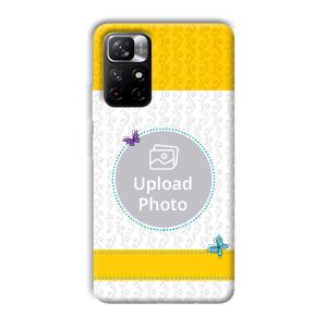 Butterflies & Yellow Customized Printed Back Cover for Xiaomi Mi Note 11T