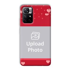 Red Pink  Customized Printed Back Cover for Xiaomi Mi Note 11T