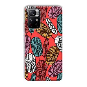Lines and Leaves Phone Customized Printed Back Cover for Xiaomi Mi Note 11T