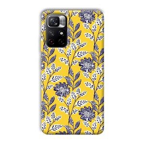 Yellow Fabric Design Phone Customized Printed Back Cover for Xiaomi Mi Note 11T