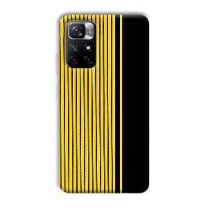 Yellow Black Design Phone Customized Printed Back Cover for Xiaomi Mi Note 11T