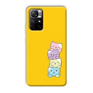 Colorful Kittens Phone Customized Printed Back Cover for Xiaomi Mi Note 11T