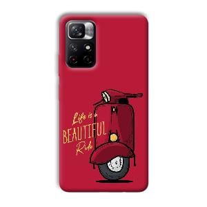 Life is Beautiful  Phone Customized Printed Back Cover for Xiaomi Mi Note 11T