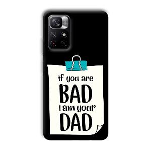 Dad Quote Phone Customized Printed Back Cover for Xiaomi Mi Note 11T