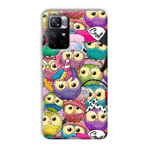 Colorful Owls Phone Customized Printed Back Cover for Xiaomi Mi Note 11T