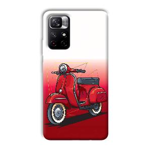 Red Scooter Phone Customized Printed Back Cover for Xiaomi Mi Note 11T
