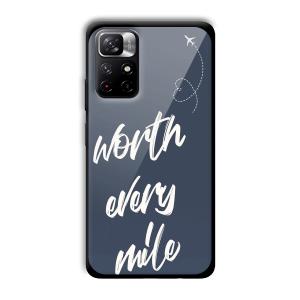 Worth Every Mile Customized Printed Glass Back Cover for Xiaomi Mi Note 11T