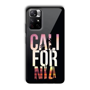 California Customized Printed Glass Back Cover for Xiaomi Mi Note 11T