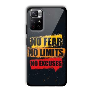 No Fear Customized Printed Glass Back Cover for Xiaomi Mi Note 11T