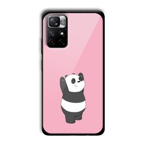 Pink Panda Customized Printed Glass Back Cover for Xiaomi Mi Note 11T