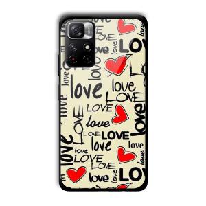 Love Customized Printed Glass Back Cover for Xiaomi Mi Note 11T