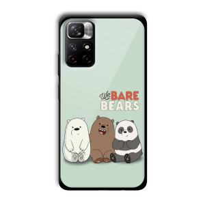 We Bare Bears Customized Printed Glass Back Cover for Xiaomi Mi Note 11T