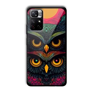 2 Owls Customized Printed Glass Back Cover for Xiaomi Mi Note 11T