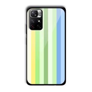 Green and Blue Customized Printed Glass Back Cover for Xiaomi Mi Note 11T