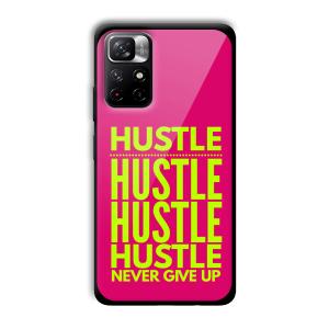Never Give Up Customized Printed Glass Back Cover for Xiaomi Mi Note 11T